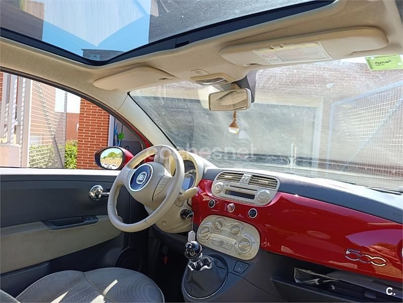 Usado Fiat 500 Lounge 69 CV (50 kW) 2011 Rojo Berlina