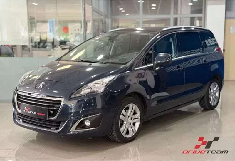 Azul Usado 2014 Peugeot 5008 Allure Monovolumen | 12.750 € (Precio justo) - Imagen 1/4