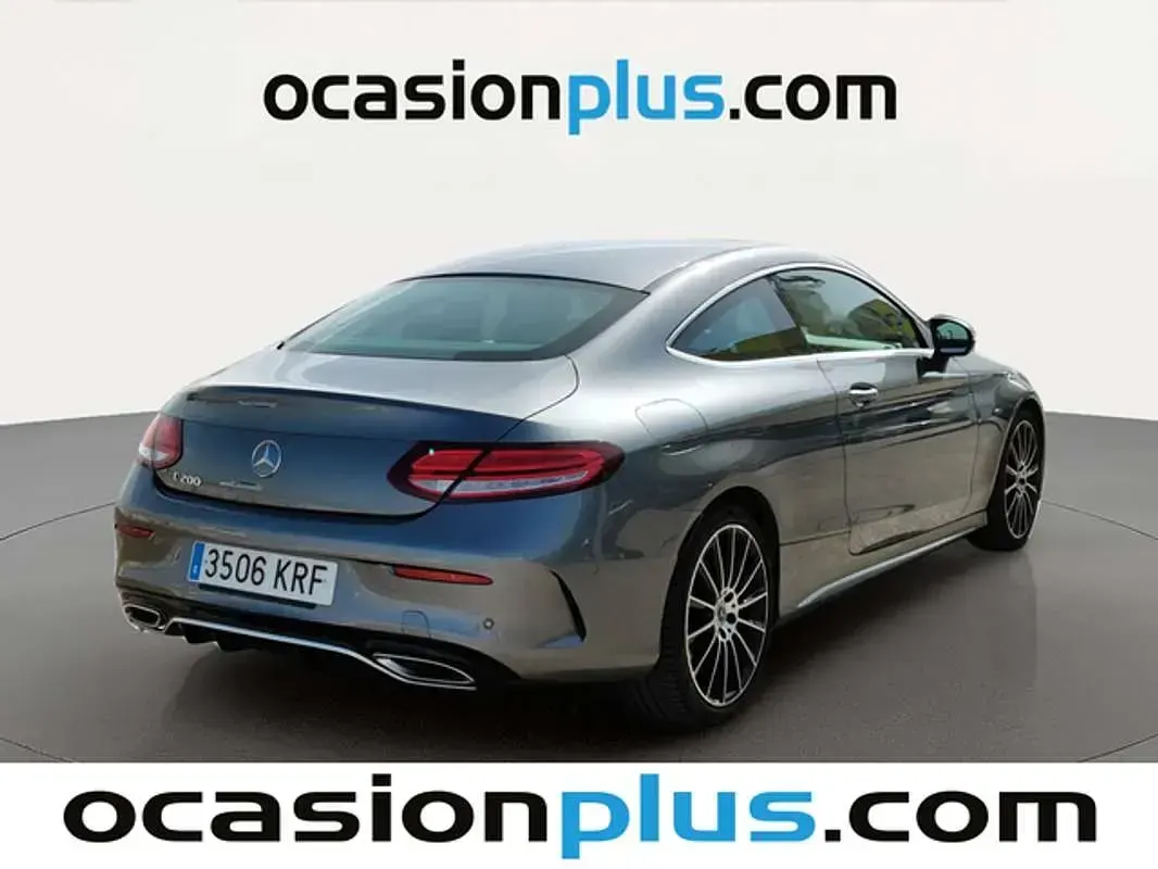 Usado Mercedes C200 184 CV (135 kW) 2018 Gris Coupe
