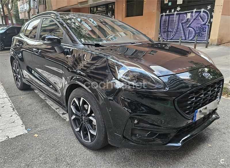 Negro Usado 2021 Ford Puma Gen-E ST-Line SUV | 16.200 € (Super precio) - Imagen 1/4