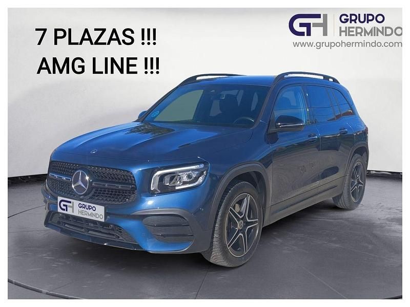 Azul Usado 2022 Mercedes GLB200 AMG line SUV | 39.500 € (Precio justo) - Imagen 1/4