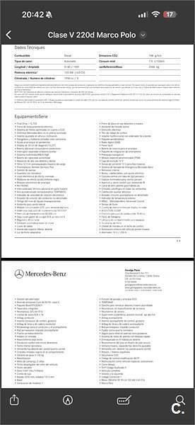 Usado Mercedes V220 Marco Polo 163 CV (119 kW) 2022 Blanco Monovolumen