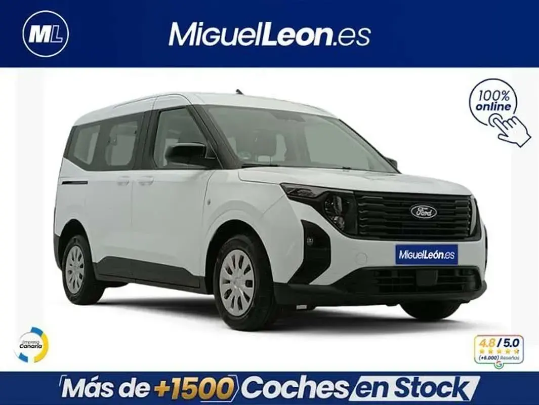 Usado Ford Tourneo Courier 125 CV (91 kW) 2024 Blanco Monovolumen