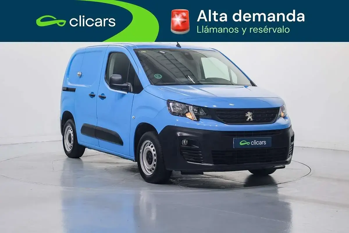 Usado Peugeot Partner Premium 76 CV (55 kW) 2019 Azul Monovolumen