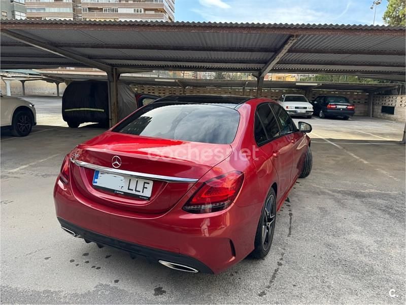 Usado Mercedes C200 184 CV (135 kW) 2020 Granate Berlina