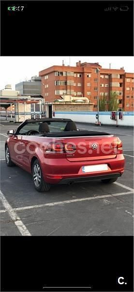 Granate Usado 2012 VW Golf Cabriolet Descapotable | 7900 € (Caro) - Imagen 1/4