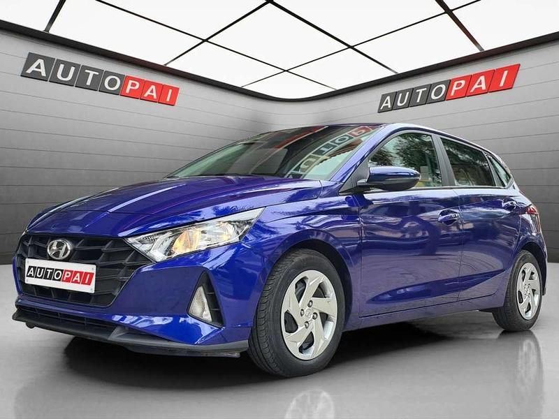 Azul Usado 2021 Hyundai i20 Utilitario | 12.990 € (Precio justo) - Imagen 1/4