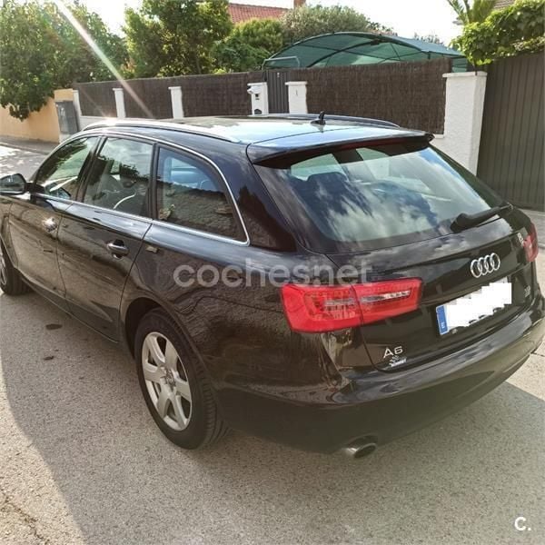 Usado Audi A6 190 CV (139 kW) 2014 Negro Familiar