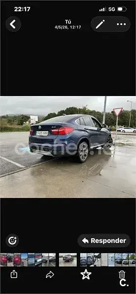 Usado BMW X4 258 CV (189 kW) 2014 Azul SUV