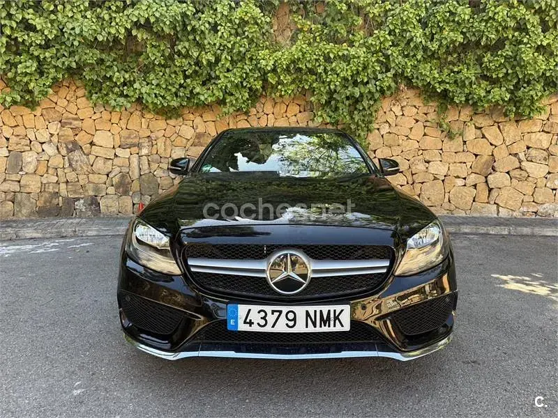 Usado Mercedes C200 AMG line 184 CV (135 kW) 2014 Negro Berlina