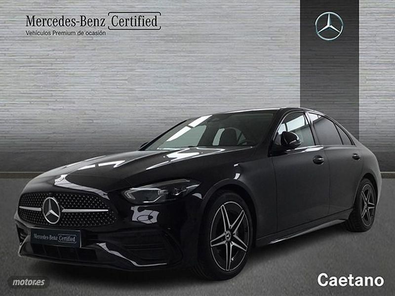 Usado Mercedes C220 AMG line 200 CV (147 kW) 2025 Negro Berlina