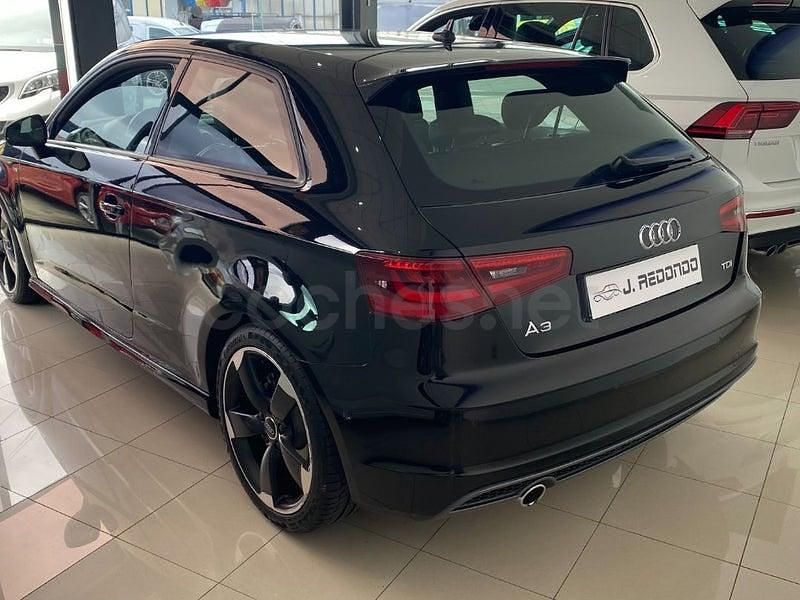 Usado Audi A3 S-Line 110 CV (80 kW) 2016 Negro Berlina