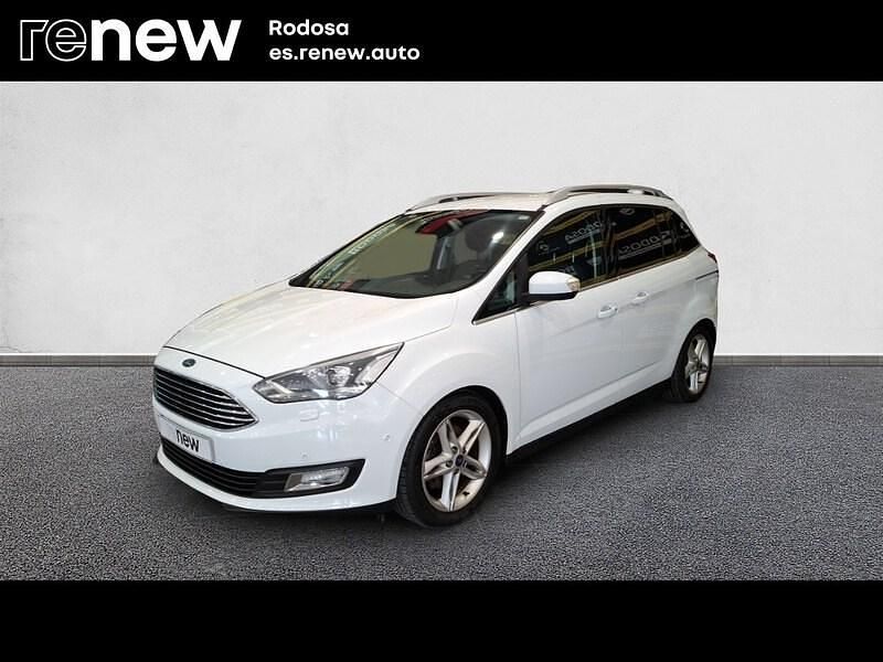 Blanco Usado 2017 Ford Grand C-Max Titanium Monovolumen | 12.950 € (Un poco caro) - Imagen 1/4