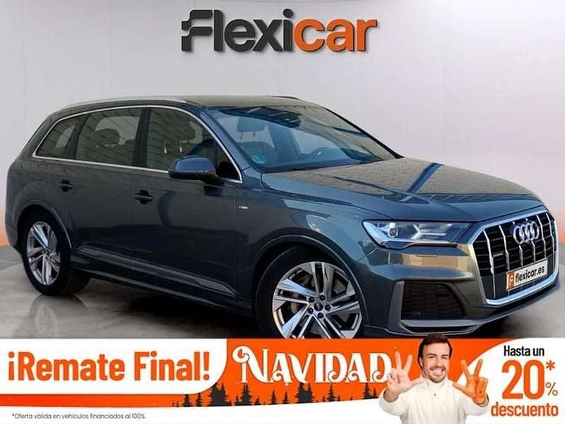 Gris Usado 2021 Audi Q7 S-Line SUV | 43.190 € (Buen precio) - Imagen 1/4