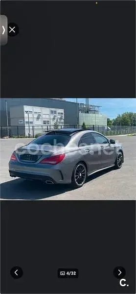 Usado Mercedes CLA220 AMG line 177 CV (130 kW) 2015 Gris / plata Coupe
