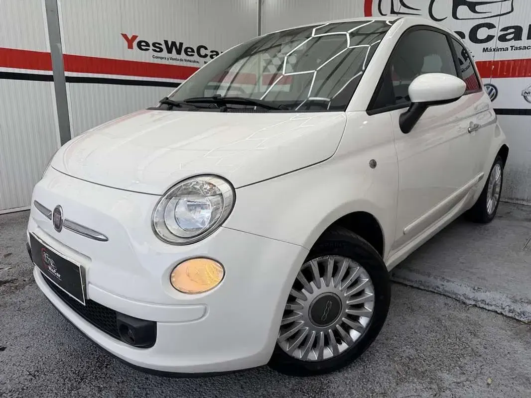 Usado Fiat 500 75 CV (55 kW) 2009 Blanco Descapotable