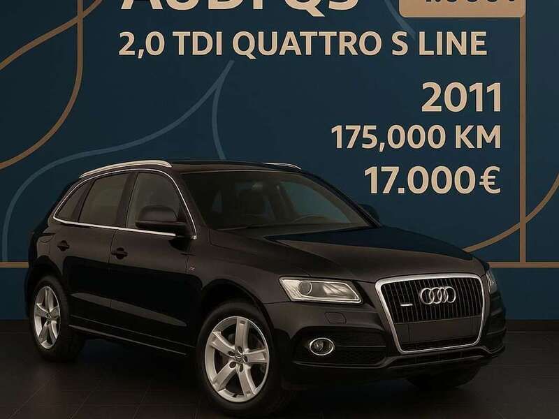 Negro Usado 2011 Audi Q5 S-Line SUV | 16.900 € (Precio justo) - Imagen 1/4