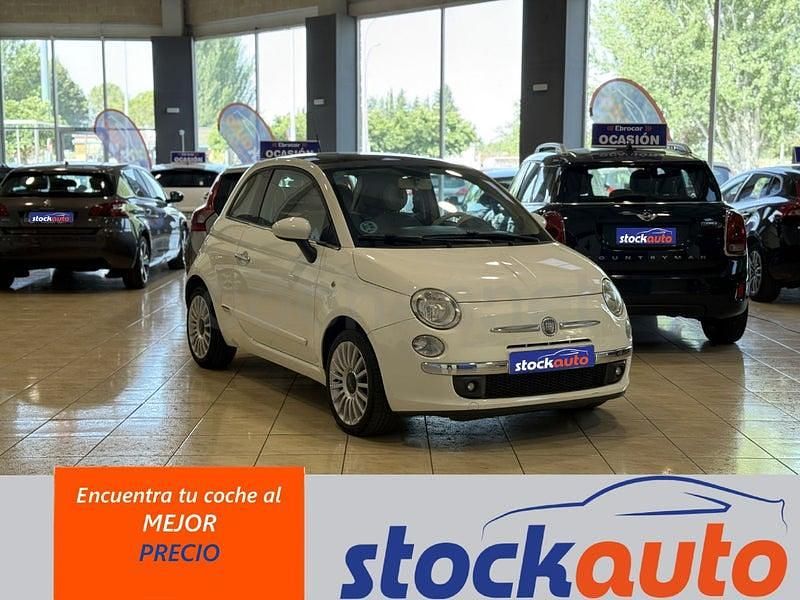 Usado Fiat 500 Lounge 100 CV (73 kW) 2009 Blanco Descapotable