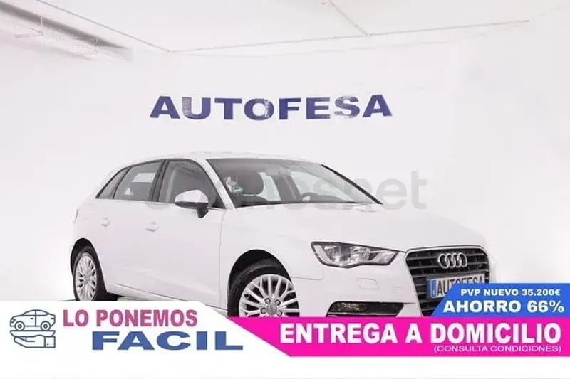 Usado Audi A3 Ambiente 125 CV (91 kW) 2016 Blanco Berlina