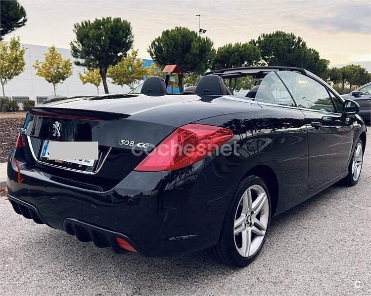 Negro Usado 2013 Peugeot 308 CC Active Descapotable | 7500 € (Buen precio) - Imagen 1/4