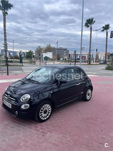 Usado Fiat 500 Lounge 69 CV (50 kW) 2019 Negro Berlina