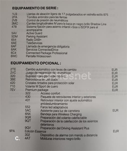 Usado BMW X1 150 CV (110 kW) 2022 Blanco SUV