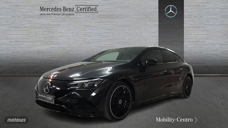 Verde olivo mate Usado 2023 Mercedes EQE350 AMG line Berlina | 52.900 € (Super precio) - Imagen 1/4