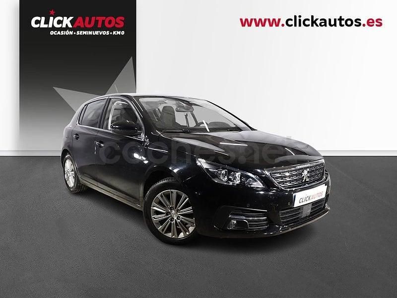 Usado Peugeot 308 Allure 110 CV (80 kW) 2021 Negro Berlina