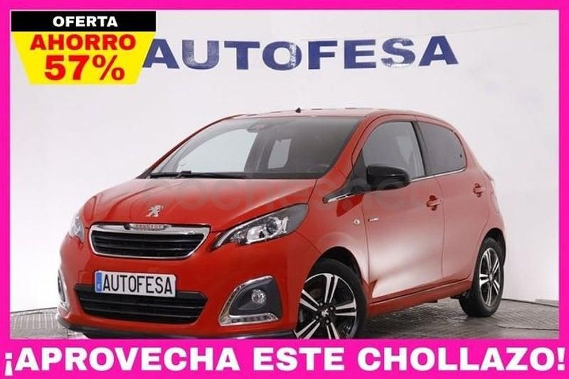 Usado Peugeot 108 Allure 82 CV (60 kW) 2017 Rojo Utilitario