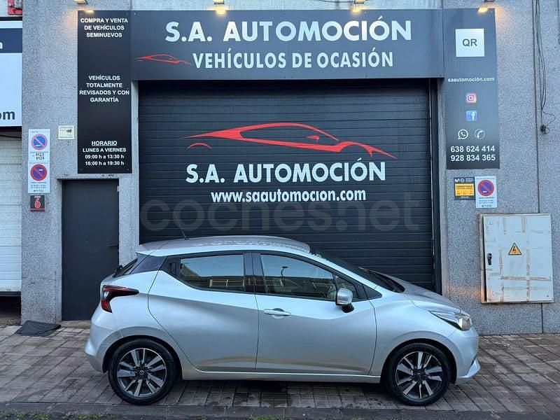Usado Nissan Micra 90 CV (66 kW) 2018 Gris / plata Utilitario