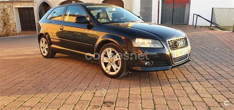Usado Audi A3 Ambiente 105 CV (77 kW) 2008 Negro Berlina