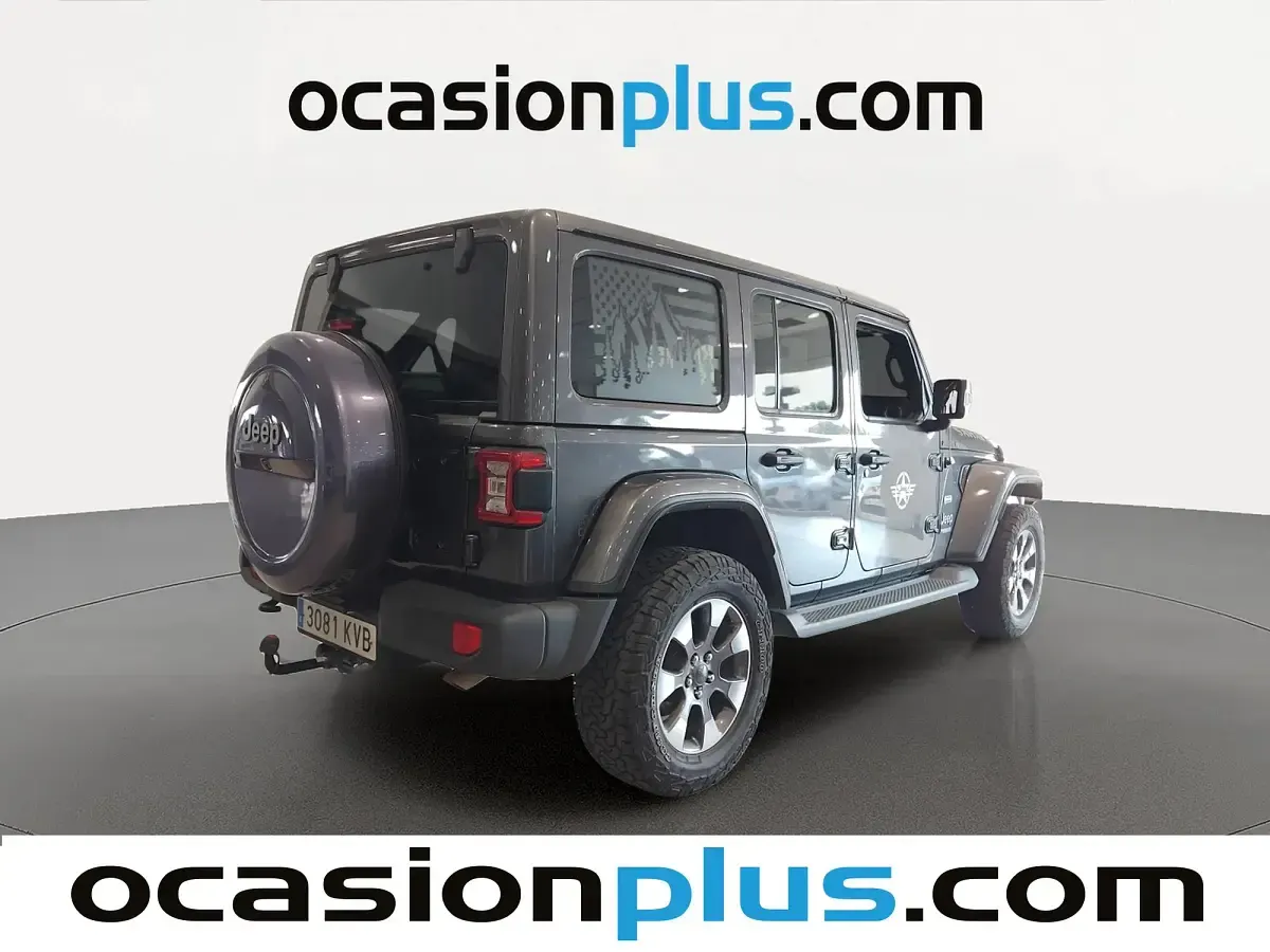 Usado Jeep Wrangler Unlimited Sahara 270 CV (198 kW) 2019 Negro SUV