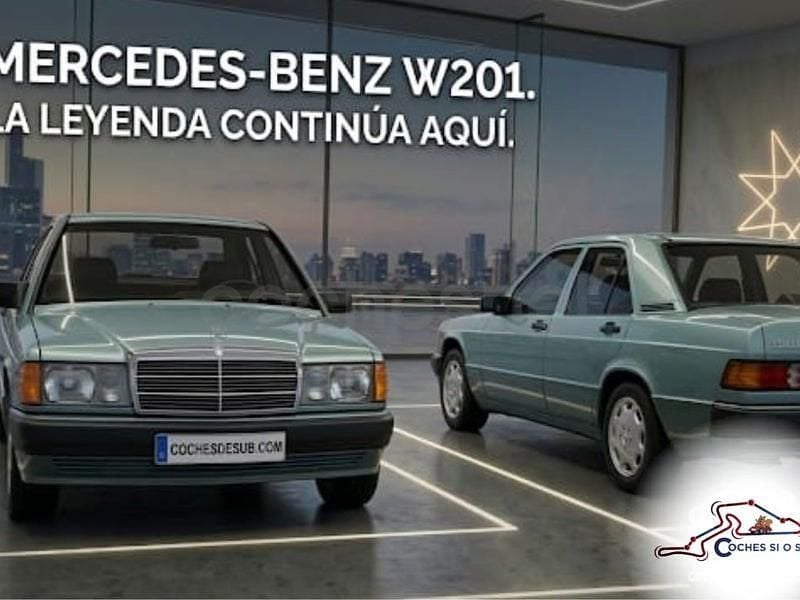 Usado Mercedes 190 109 CV (80 kW) 1990 Azul Berlina