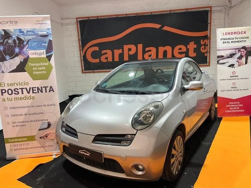 Usado Nissan Micra C+C Tekna 88 CV (64 kW) 2008 Gris / plata Descapotable