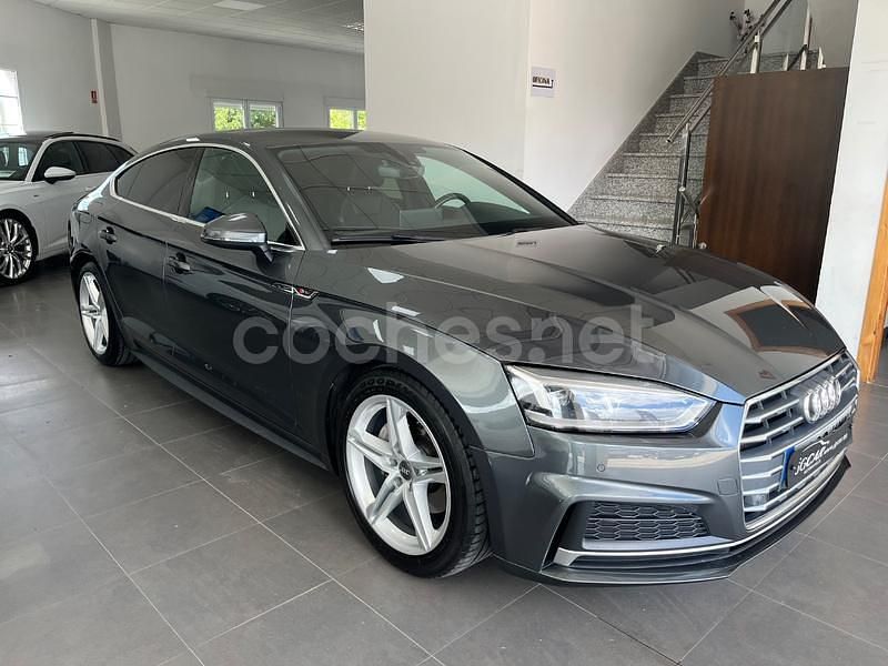 Usado Audi A5 Sportback S-Line 190 CV (139 kW) 2019 Gris / plata Utilitario