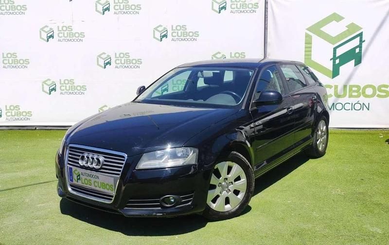 Negro Usado 2009 Audi A3 Sportback Ambiente Utilitario | 8200 € (Un poco caro) - Imagen 1/4