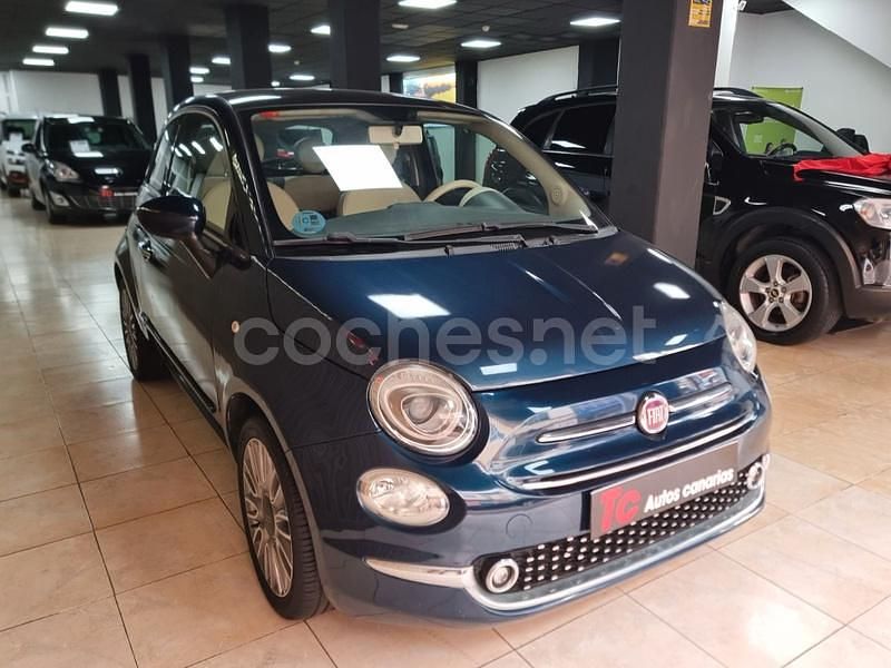 Usado Fiat 500 Lounge 69 CV (50 kW) 2017 Azul Berlina