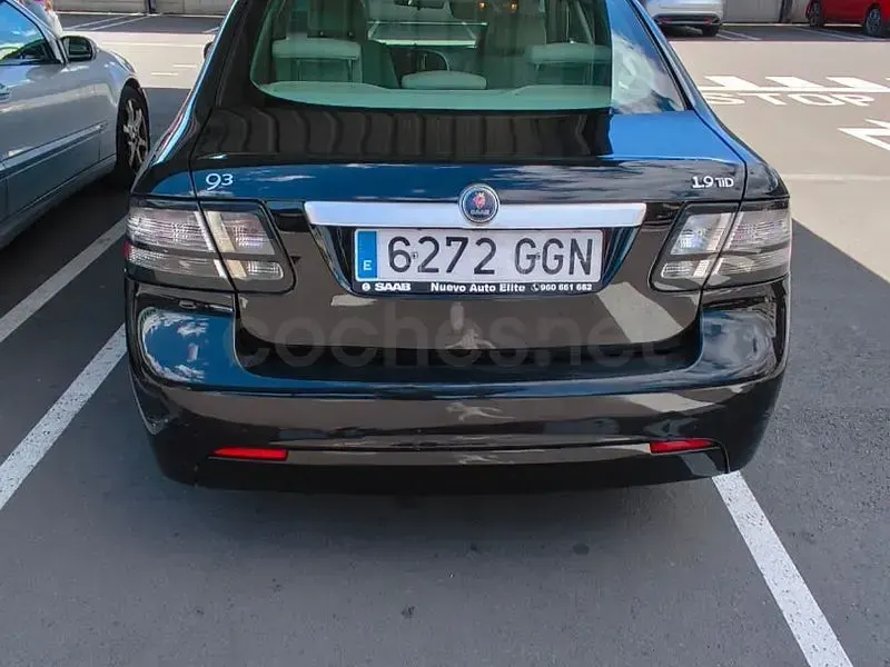 Usado Saab 9-3 Linear 150 CV (110 kW) 2008 Negro Berlina