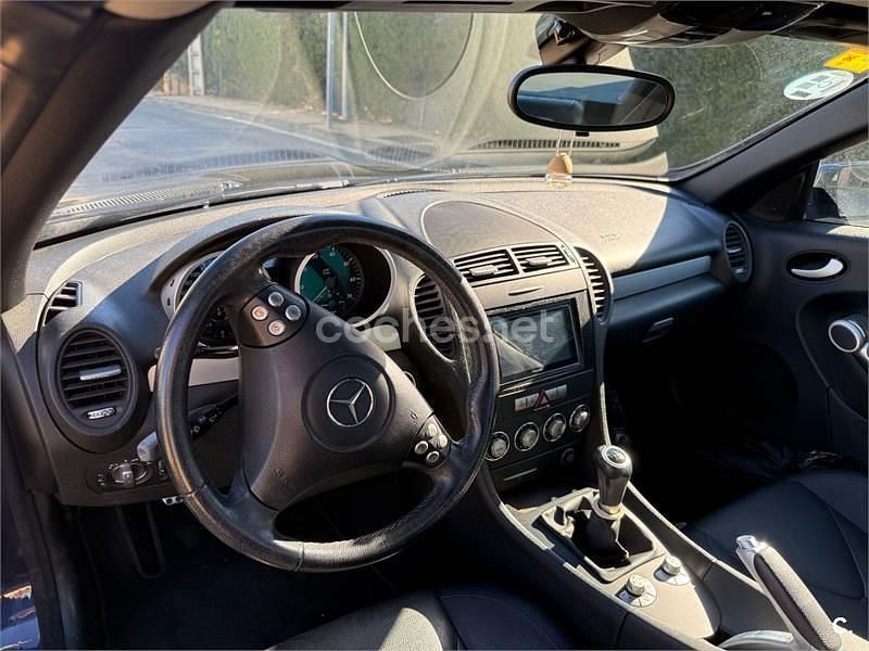 Usado Mercedes SLK200 163 CV (119 kW) 2008 Azul Descapotable