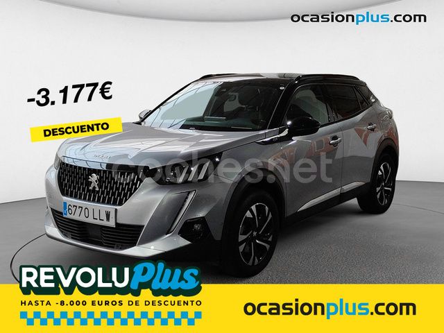 Gris / plata Usado 2020 Peugeot 2008 GT SUV | 19.550 € (Precio justo) - Imagen 1/4