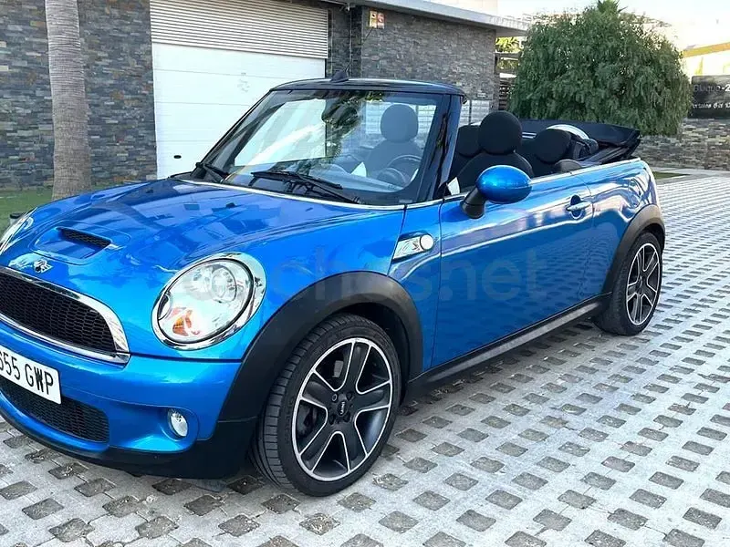 Usado Mini Cooper S Cabriolet 184 CV (135 kW) 2010 Azul Descapotable