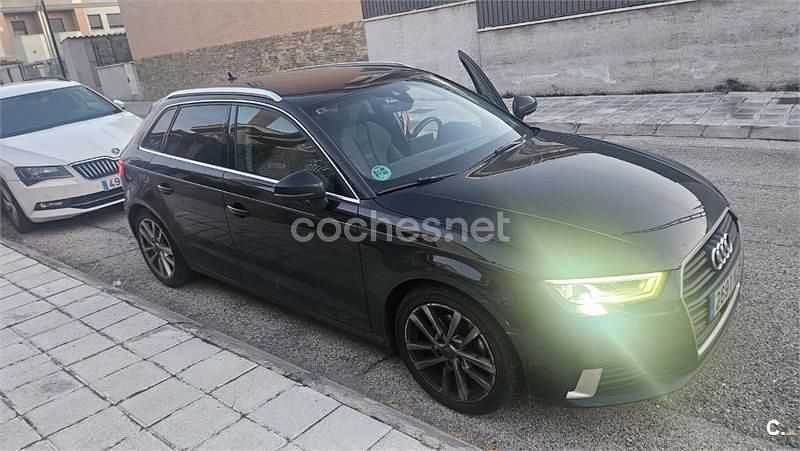 Usado Audi A3 150 CV (110 kW) 2017 Negro Berlina