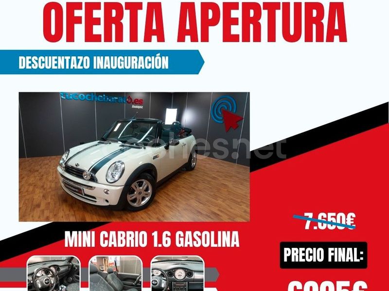 Blanco Usado 2008 Mini Cooper Cabriolet Descapotable | 6995 € (Buen precio) - Imagen 1/4