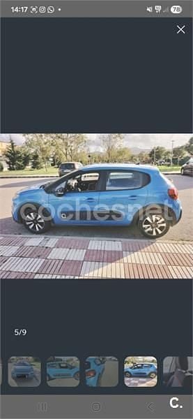 Usado Citroën C3 Feel 68 CV (50 kW) 2017 Azul Berlina