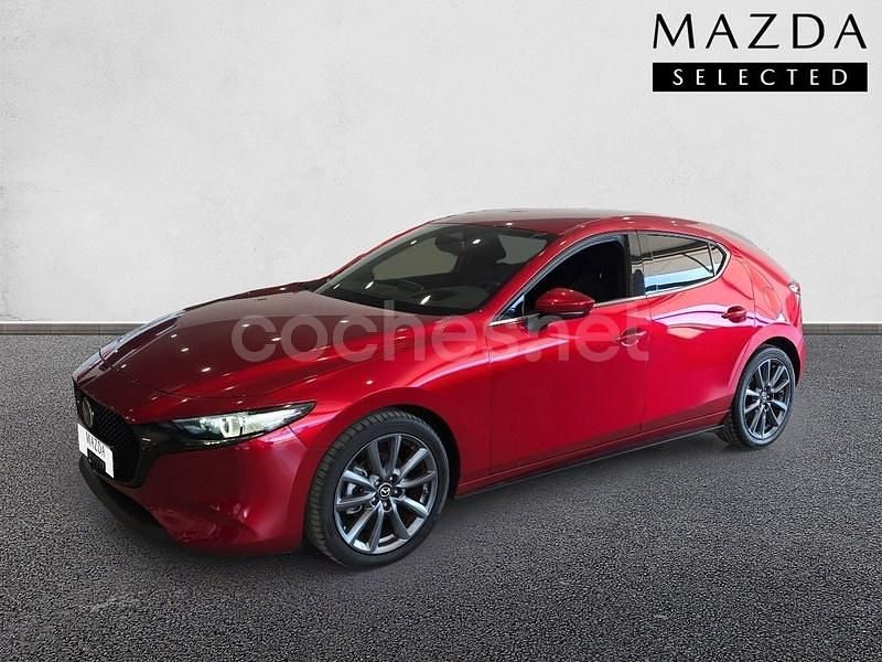 Rojo Usado 2023 Mazda 3 Exclusive-Line Berlina | 29.900 € (Caro) - Imagen 1/4