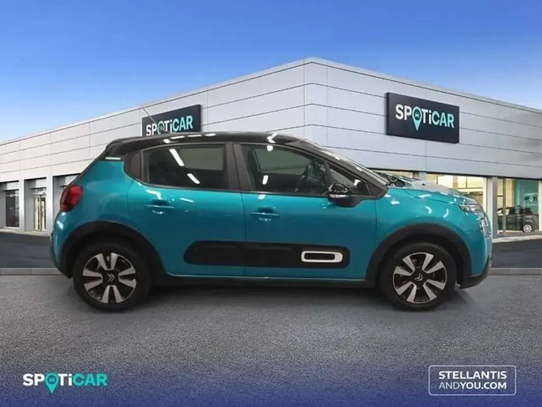 Usado Citroën C3 Feel 99 CV (72 kW) 2021 Azul Utilitario