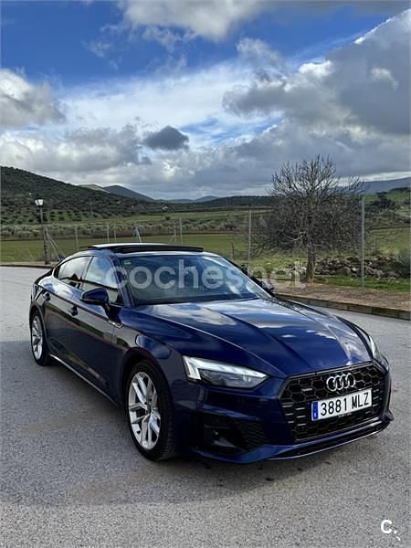 Usado Audi A5 Sportback S-Line 204 CV (150 kW) 2021 Azul Utilitario