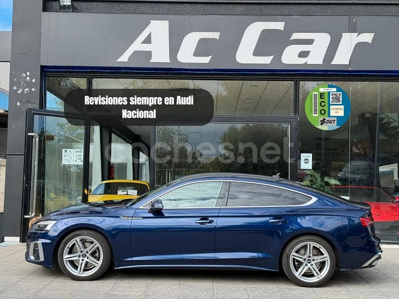 Azul Usado 2021 Audi A5 Sportback S-Line Utilitario | 35.500 € (Precio justo) - Imagen 1/4