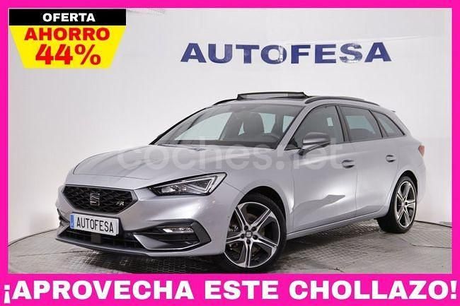Gris / plata Usado 2022 Seat Leon FR Familiar | 21.450 € (Precio justo) - Imagen 1/4