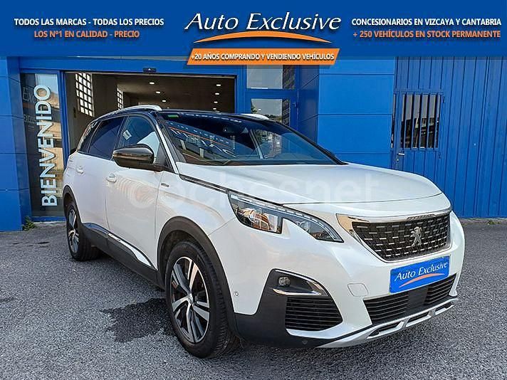 Blanco Usado 2019 Peugeot 5008 GT-line Monovolumen | 15.890 € (Precio justo) - Imagen 1/4